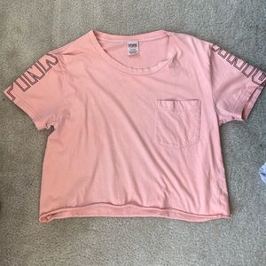 Coral PINK crop top